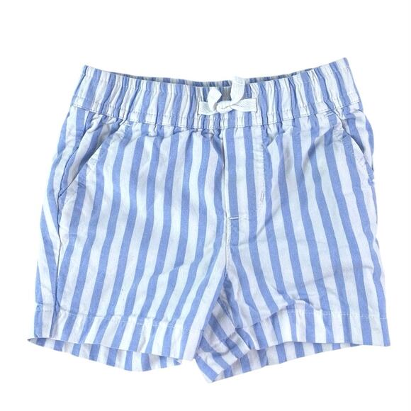 Janie & Jack Striped Cabana Baby Blue White Button Down Matching Set Size 6-12M - Picture 4 of 7